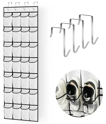 Produktbild von Türorganizer Schuhhalter Hängeaufbewahrung - 28 Fächer - Hängende Aufbewahrungstasche - Für Türen bis 4,8 cm