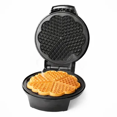 Productafbeelding van Emerio Wafelijzer WM-131149 – Hartvormige Wafels – 20 cm Diameter – 1200 W – Instelbare Thermostaat – Antiaanbaklaag – Indicatielampje
