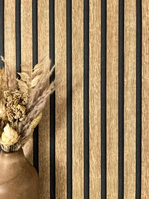 Produktbild von NEWROOM Tapete Bryan Oak Beige Vliestapete - Skandinavisch Paneele Lamelle  Germany