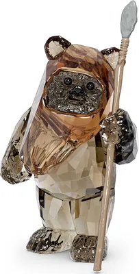 Obrázek produktu pro Swarovski Star Wars Ewok Wicket - sběratelská figurka z křišťálu, hnědá,5591309