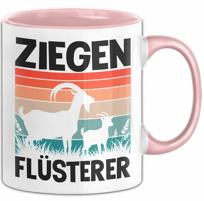 Produktbild von Ziegen-Liebhaber Flüsterer Tasse Geschenk Ziegen-Liebhaber (Rosa)
