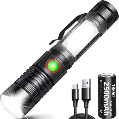 Immagine prodotto di Lampada LED ricaricabile con base magnetica e funzione zoom, ideale per tutte le attività