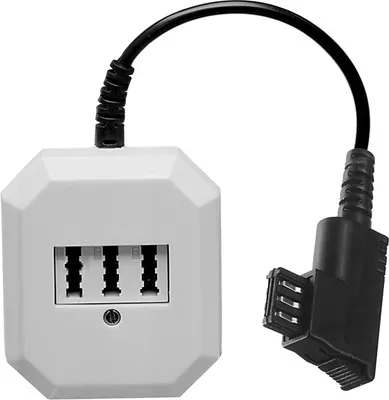 Produktbild von Dosenerweiterung TAE-F Stecker auf TAE-N/FF Buchse (45071)