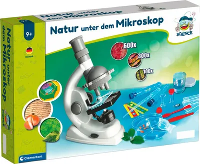 Produktbild von Clementoni Natur unter dem Mikroskop 3 Objektiven 600-fache Experimentierkasten