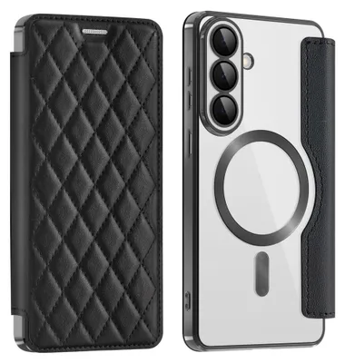 Produktbild von Handy Hülle MagSafe für Samsung Galaxy S26 Plus RFID Schutz Rhombus Schwarz