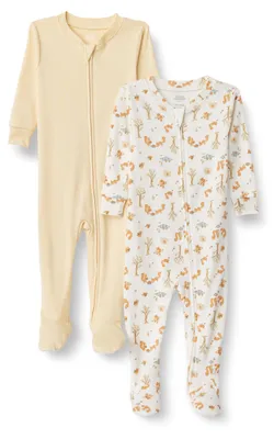 Immagine prodotto di A. Essentials x Sofia Grainge: pigiama per neonati unisex, in cotone, con bottoncini a pressione