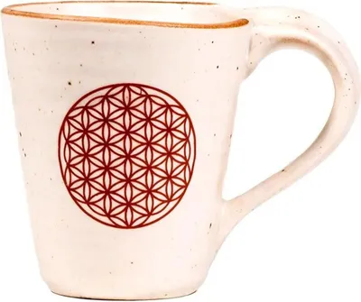 Image de Tasse À Thé Et À Café Fleur De Vie --lot De 2 Pièces - 350 Ml