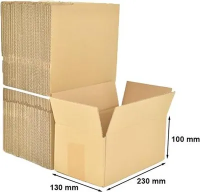 Obrázek produktu pro Skládací kartony 230 x 130 x 100 mm, 50 kusů