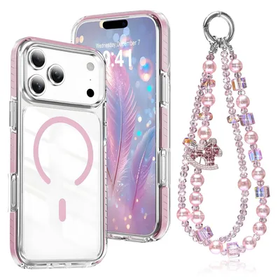 Imagen del producto de Fundas para iPhone 18 Pro / 17 Pro con cadena para teléfono