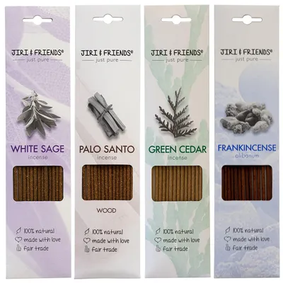 Image de Lot de bâtons d'encens à la sauge blanche et au palo santo