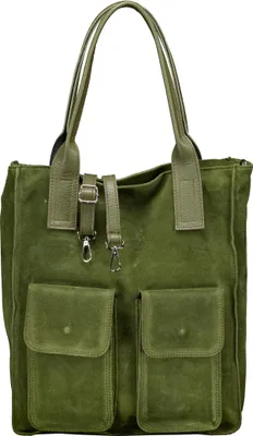 Produktbild von Hausfelder Manufaktur Shopper Velours Grün 39