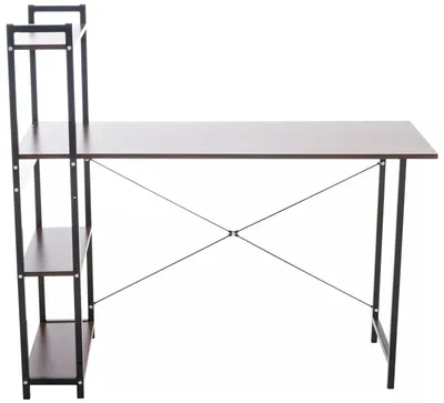 Immagine prodotto di In And OutdoorMatch Scrivania Audra - con ripiano - Piano in MDF - Struttura in metallo nero - 44x120x111cm -
