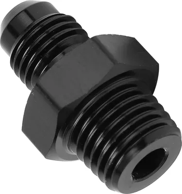 Produktbild von Kraftstoffleitungsanschluss 4 AN auf 1/4 NPT Schwarz eloxiertes 6061-T6-Aluminium-Automobilzubehör