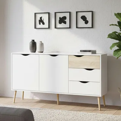 Produktbild von Sideboard - Weiß 39x147x81h cm