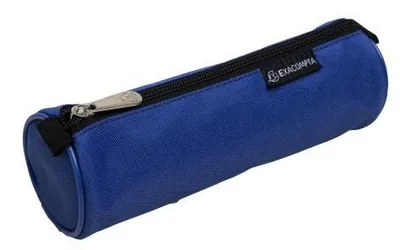 Image de Exacompta 6x Trousse ronde Polyester Opak 22,5x7,5cm Couleurs assorties 52860E