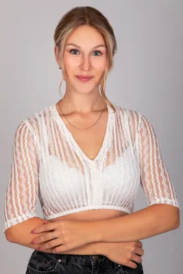 Produktbild von Edelnice Dirndlbluse Anna Creme 34