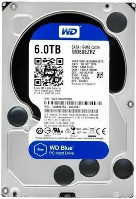 Produktbild von WD60EZRZ  Western Digital Blue 3.5 Zoll 6000 GB Serial ATA III
