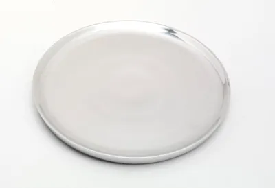Produktbild von Kerzenteller, Dekoteller Alu Silber poliert Ø 17 cm ideal für Kerzen, Taufkerzen, Hochzeitskerzen