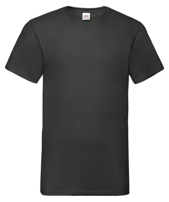 Immagine prodotto di Fruit of the Loom - Maglietta "Valueweight" con scollo a V da uomo FK3313 (4XL) (nero)