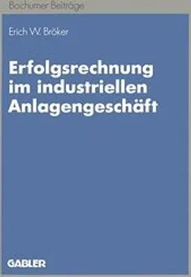Produktbild von Erfolgsrechnung im industriellen Anlagengeschäft