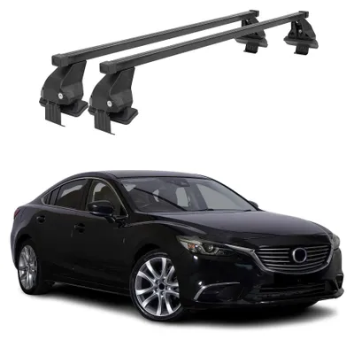 Produktbild von Menabo Dachträger Grundtäger für Mazda 6 2012-2017 50kg Stahl Schwarz 2 tlg, KI-generiertes Bild