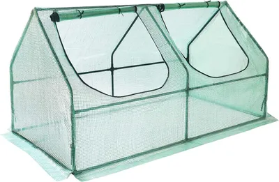 Image de Mini-serre tunnel pour jardin, en plastique PE, dimensions 180 x 90 x 90 cm, idéale pour balcon et terrasse