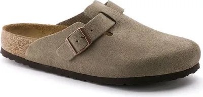 Produktbild von Birkenstock Boston Taupe Schmales Fußbett - Herren Hausschuhe - 560773