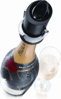Produktbild von Vacu Vin Champagne Saver, Schwarz, Silber