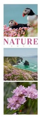 Produktbild von Wandkalender 2027 Triplet Natur, 33x100 cm, schlankes Hochformat, 3-sprachiges Kalendarium