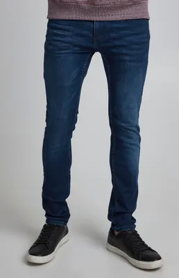 Obrázek produktu pro Blend Pánské džínové kalhoty BHJet Kalhoty s rozparky Kapsy na opasek Poutka na opasek Strečová bavlněná směs Slim fit