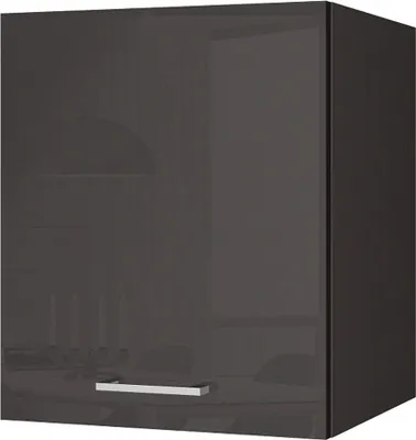 Produktbild von Küchen-Hängeschrank 50 MARANELLO-03 Anthrazit Hochglanz Breite 50 cm