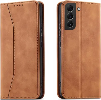 Produktbild von Magnet Fancy Case Samsung Galaxy S23+ Flip Wallet Stand Braun