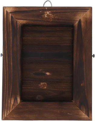 Produktbild von Holzwand-Pflanzenhalter - Pflanzenrahmen Varens - Innendekoration - Karbonisiertes Holz - 25x20x3 cm - Braun