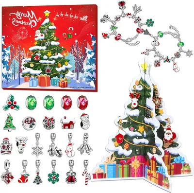 Image de Calendrier de l'Avent 2025 : Calendrier de l'Avent pour filles, bijoux. Calendrier de l'Avent pour enfants, calendrier de Noël, bijoux, 24 surprises. Calendrier de l'Avent bijoux, cadeaux de Noël
