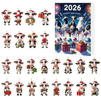 Productafbeelding van Aftelkalender voor Kerstmis met Acryl Ornamenten