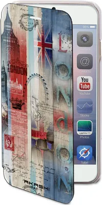 Produktbild von Akashi, Klappetui mit London City Design für Apple iPhone 7 / 8, UK-Flagge