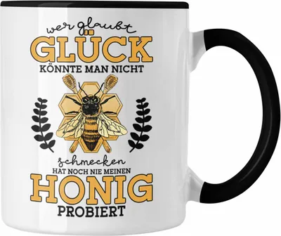 Produktbild von Trendation - Tasse Imker Geschenk Honig Bienenzucht Geschenkidee (Schwarz)