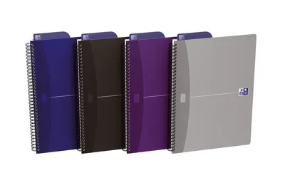 Obrázok produktu pre Oxford 400090611, Jednofarebné, Purpurová, Strieborná, Modrá, Čierna, B5, Matný, 90 g/m², Univerzálne