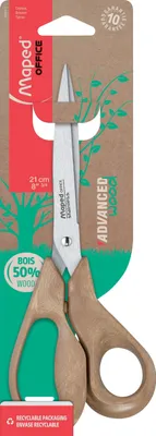 Produktbild von maped Papierschere ADVANCED WOOD braun 21,0 cm