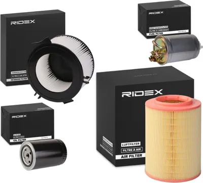 Produktbild von RIDEX Filterset Inspektionspaket Filtersatz für VW Transporter IV Bus (70B, 70C, 7DB, 7DK, 70J, 70K, 7DC, 7DJ) Transporter IV Kastenwagen