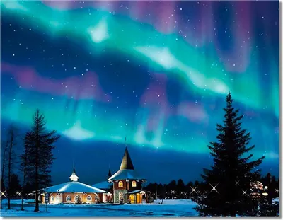 Produktbild von Diamant Painting Bilder (40cmx30cm), 5D Diamant Painting Full für Erwachsene Geschenk Wall Decoration, Polarlichter