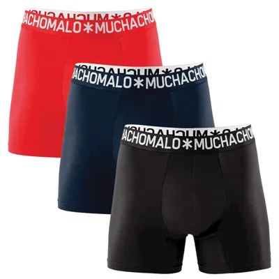 Image de Boxers Muchachomalo Solid pour homme (lot de 3)