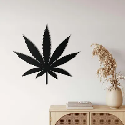 Obrázok produktu pre Wallity, elegantné kovové doplnky na stenu, čierna farba, 60 x 53 cm | 100% kov