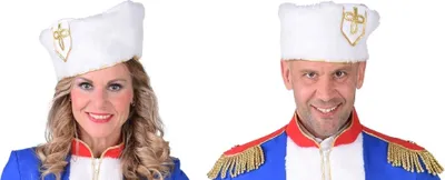 Produktbild von M218304 weiß Damen-Herren Kosakenhut Kosakenmütze
