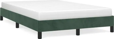 Obrázok produktu pre vidaXL Rám postele bez matraca tmavozelený 120x200 cm zamat