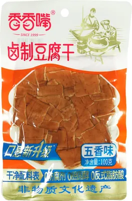 Produktbild von XXZ Tofu Snack getrocknet und eingelegt 5-Gewürz Geschmack 100g