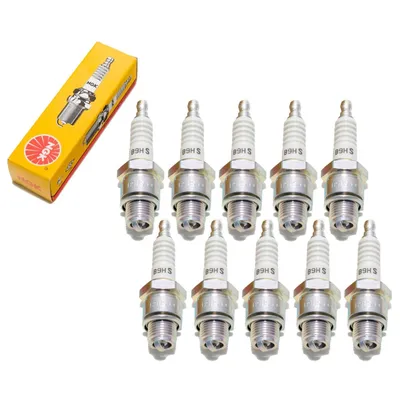 Zdjęcie produktu dla Zestaw świec zapłonowych NGK 10x B9HS, krótki gwint 12,7 mm Ø 14,0 mm, sześciokąt 20,8 mm, odstęp między elektrodami 0,75 mm, wartość cieplna 9, 5810
