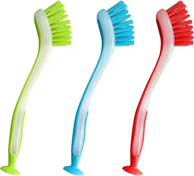 3-teiliges Geschirrspülbürsten-Set mit rutschfestem Griff, Hauptbild