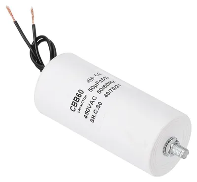 CBB60 Kondensator 50 µF 450 V Motorkondensator M8