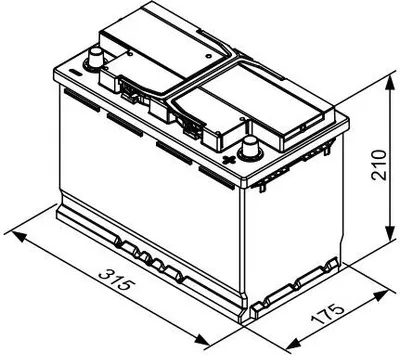 Obrázek produktu pro BOSCH Startovací baterie T3032 100AH 0 092 T30 320